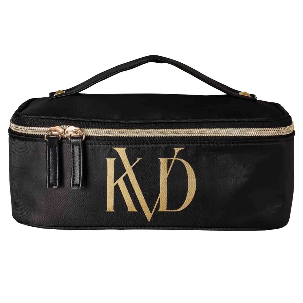 KVD Kat Von D Beauty Toiletry Makeup Cosmetic Tote Case Bag